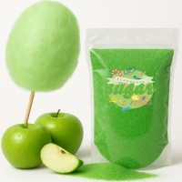 Zuckerwatte Zucker Apfel Grün